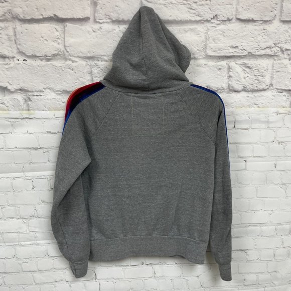 Aviator Nation Velvet Striped Pullover Hoodie - Picture 2 of 16